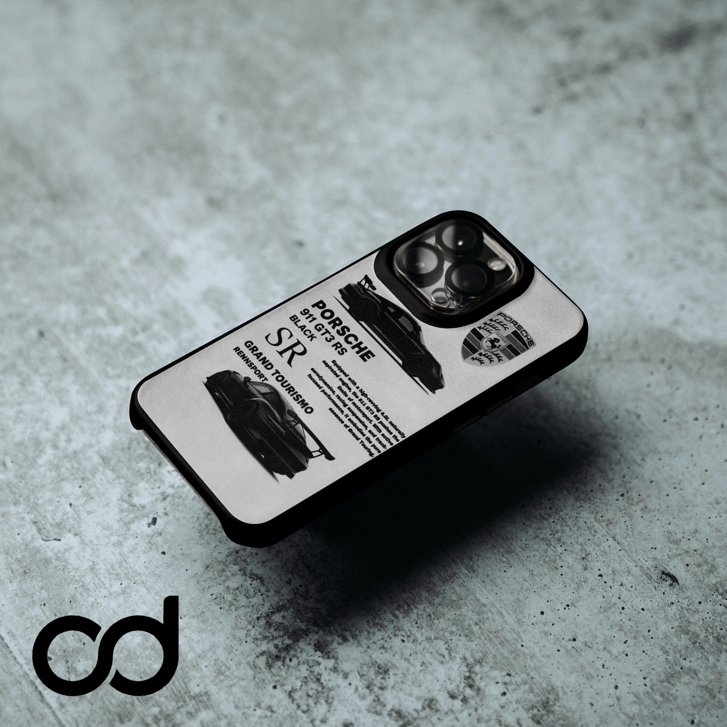 Porsche GT911RS Black-2 Tasarımlı Iphone Telefon Kılıfı