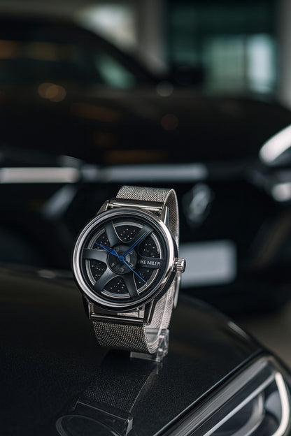 Otodiyar Onyx Steel Sabit Jant Kol Saati – 36mm