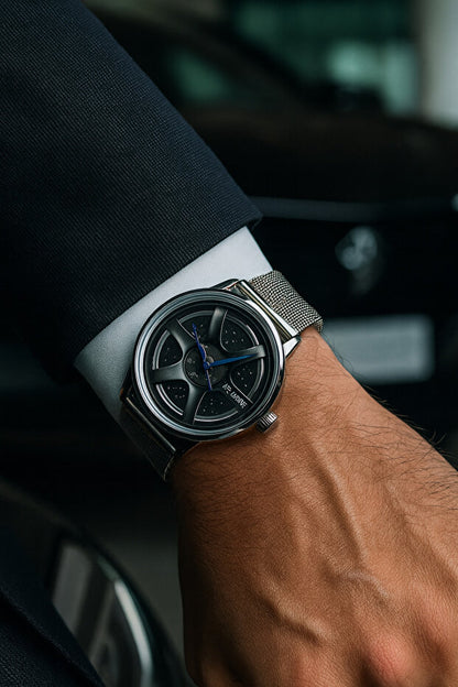 Otodiyar Onyx Steel Sabit Jant Kol Saati – 36mm