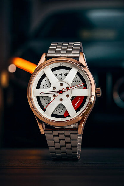 Otodiyar Amber Steel Sabit Jant Kol Saati – 36mm