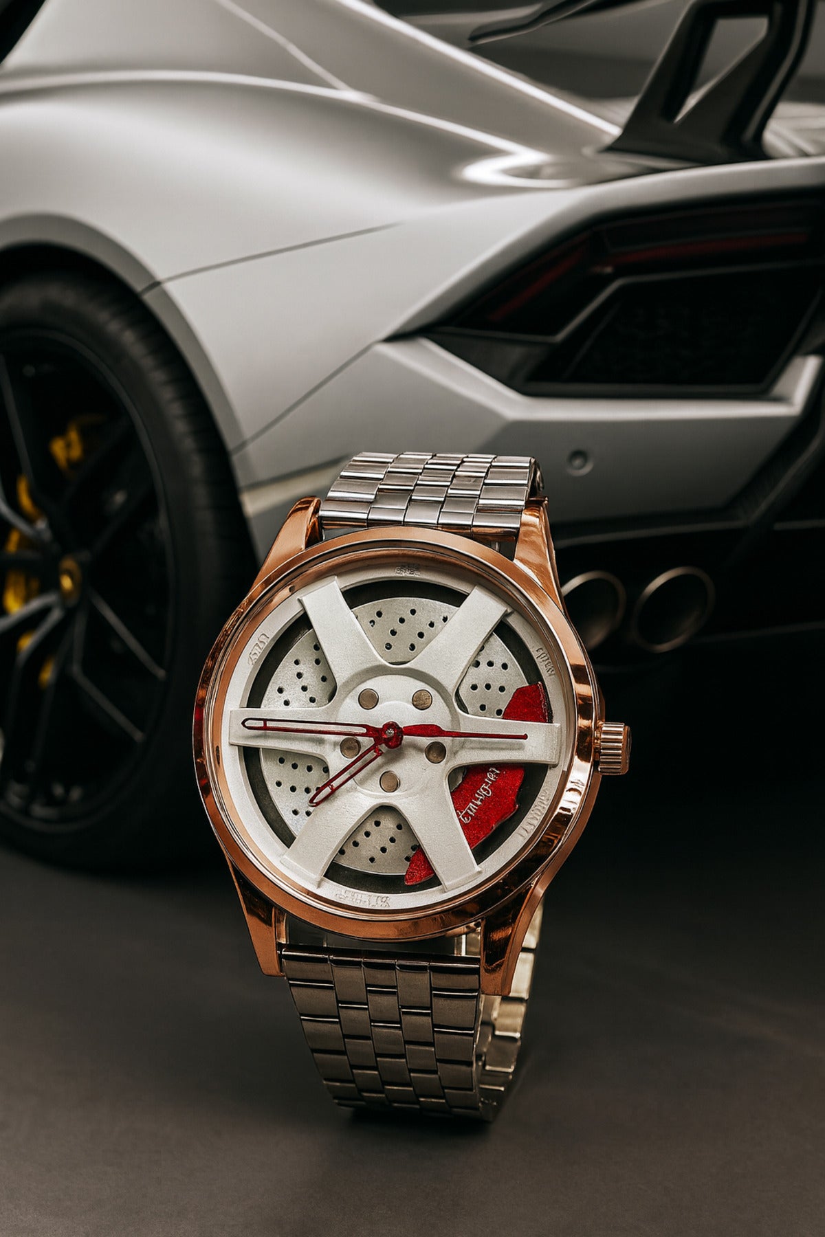 Otodiyar Amber Steel Sabit Jant Kol Saati – 36mm