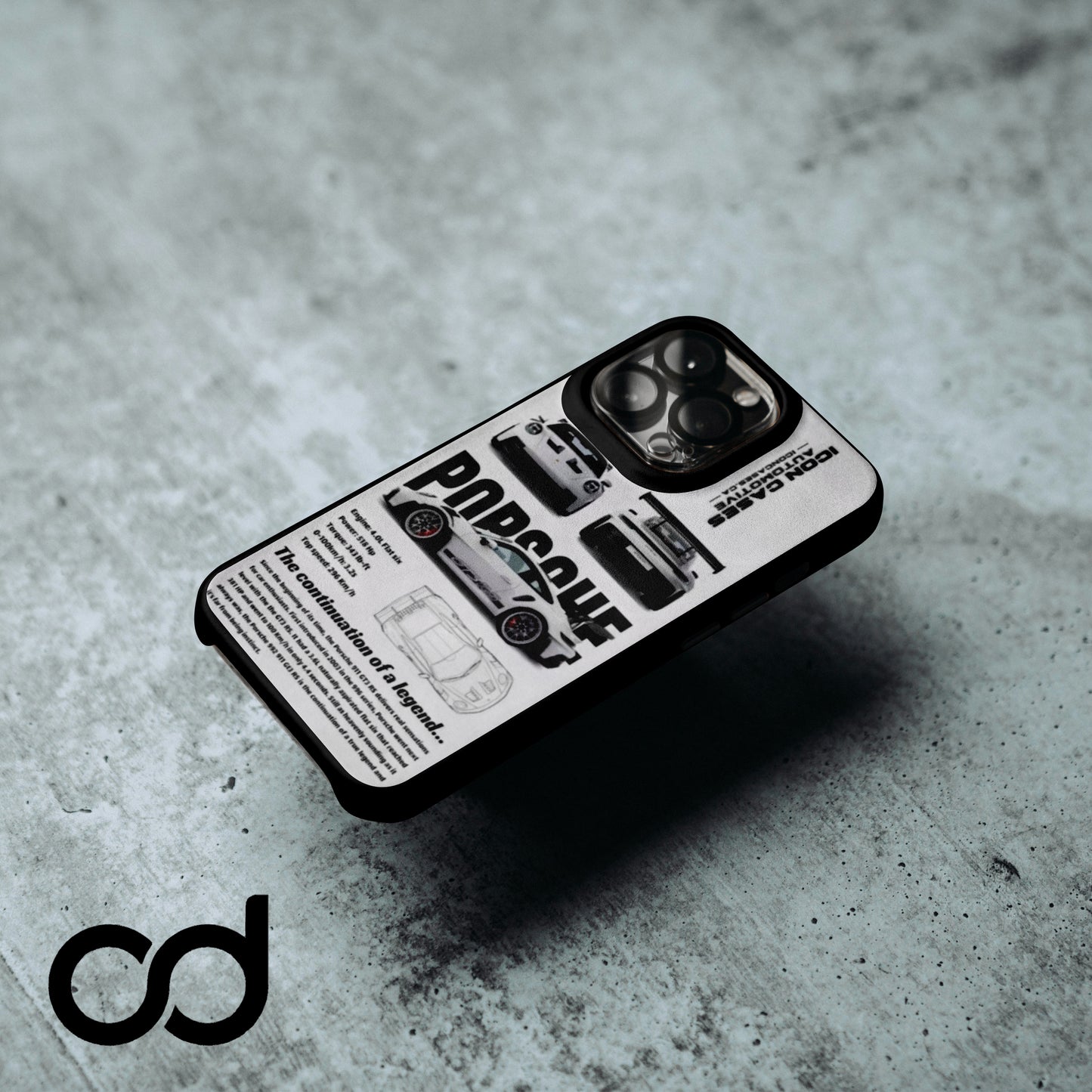 Porsche White Tasarımlı Iphone Telefon Kılıfı