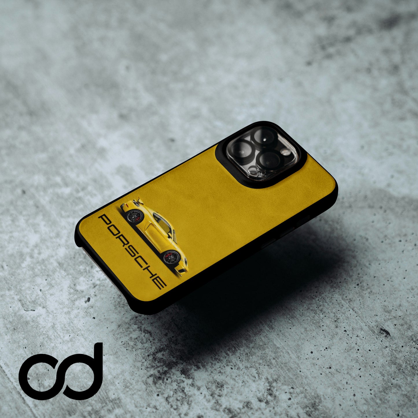 Porsche Yellow Tasarımlı Iphone Telefon Kılıfı