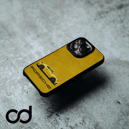 Porsche Yellow Tasarımlı Iphone Telefon Kılıfı