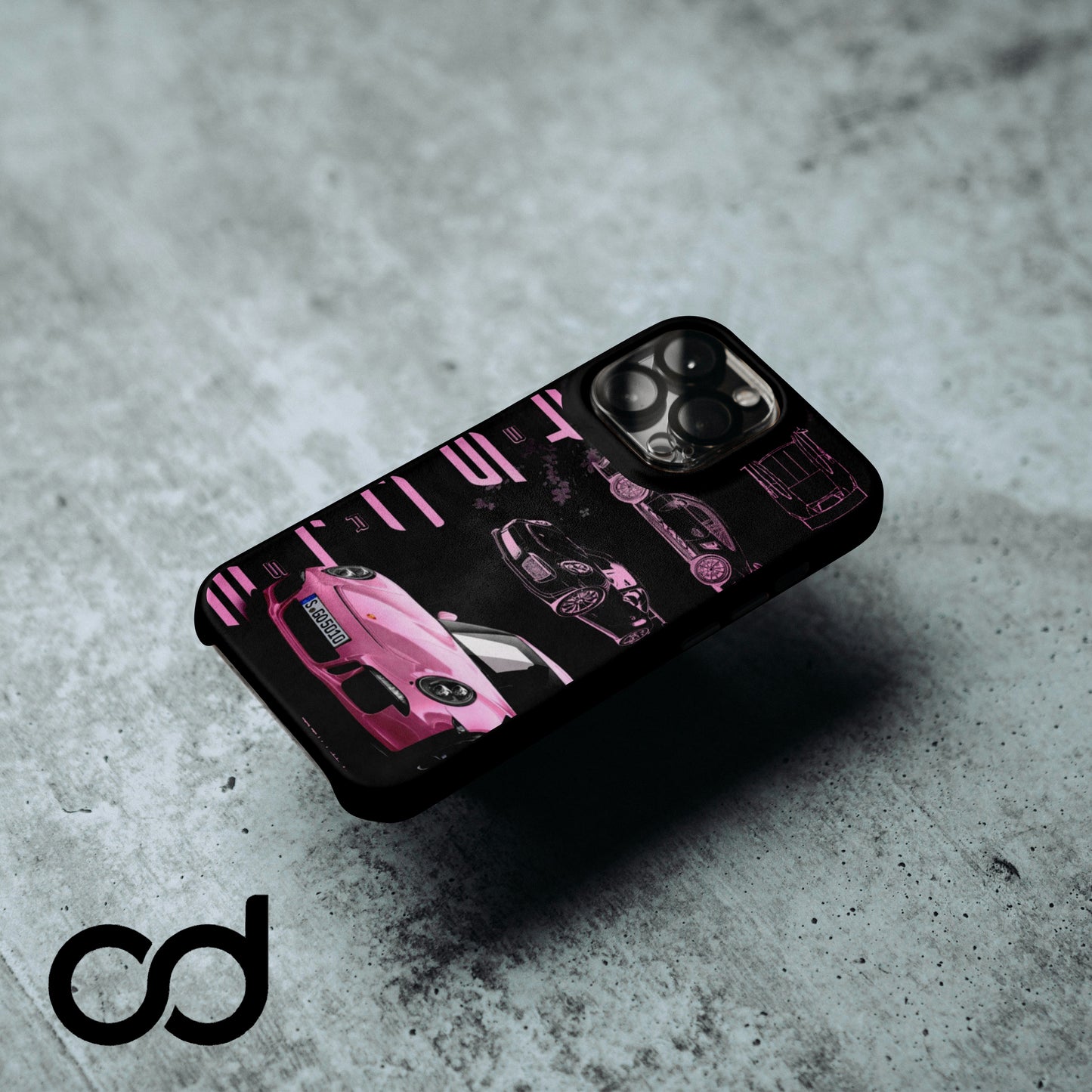 Porsche Pink Tasarımlı Iphone Telefon Kılıfı