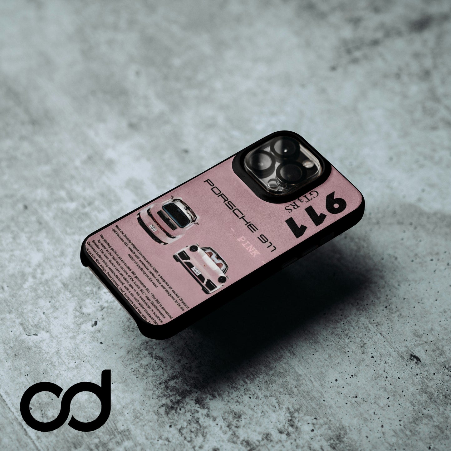 Porsche GT3RS Pink Tasarımlı Iphone Telefon Kılıfı