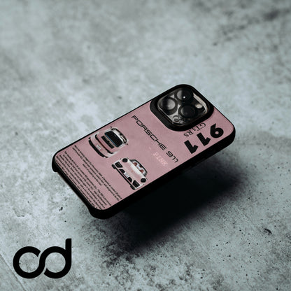 Porsche GT3RS Pink Tasarımlı Iphone Telefon Kılıfı