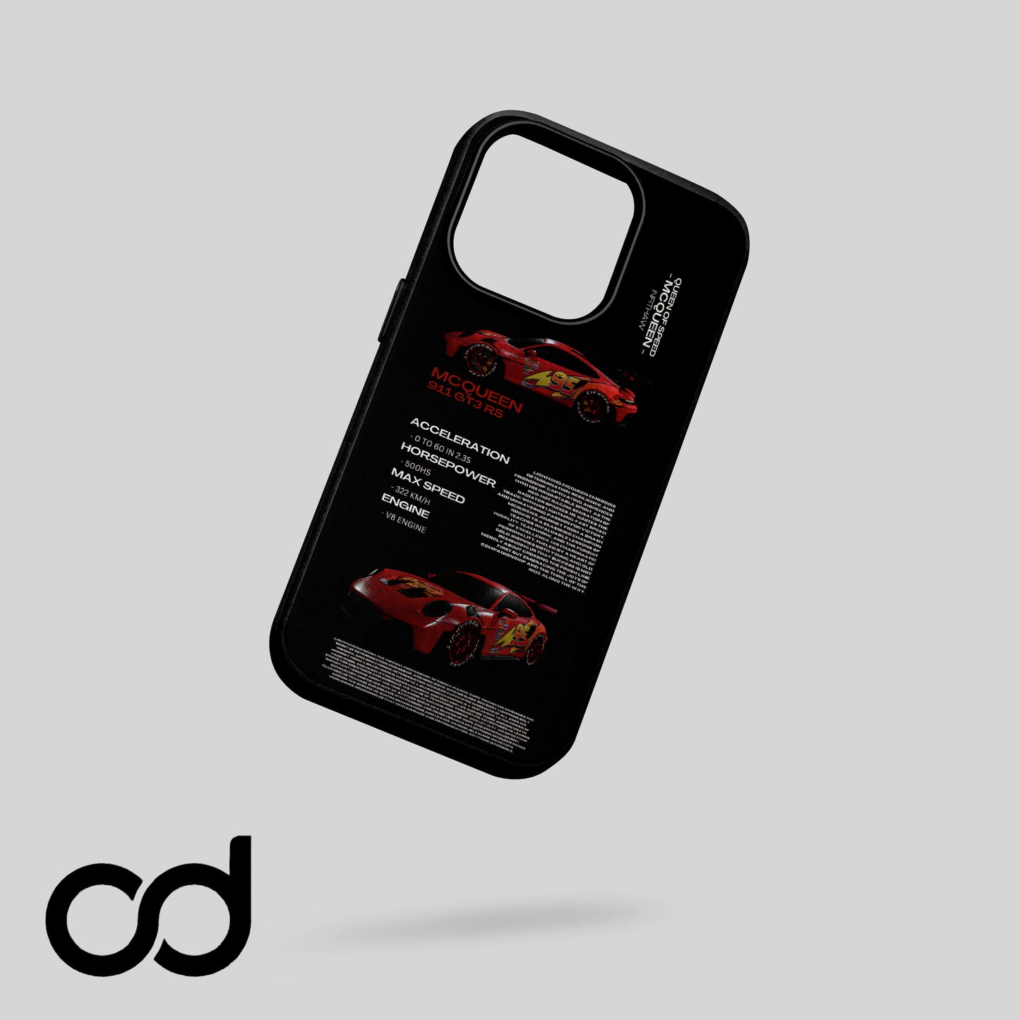 Şimşek Mcqueen-2 Tasarımlı Iphone Telefon Kılıfı