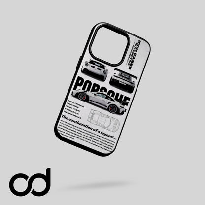 Porsche White Tasarımlı Iphone Telefon Kılıfı