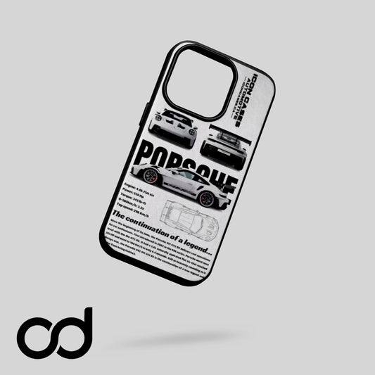 Porsche White Tasarımlı Iphone Telefon Kılıfı
