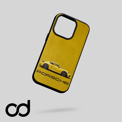 Porsche Yellow Tasarımlı Iphone Telefon Kılıfı
