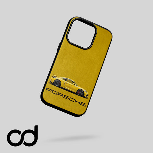 Porsche Yellow Tasarımlı Iphone Telefon Kılıfı